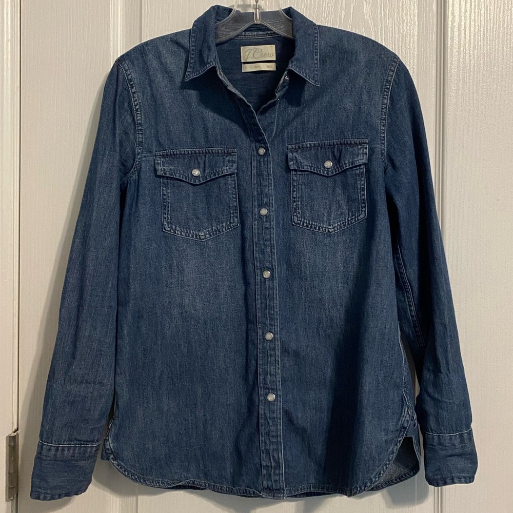 J. Crew Slim Fit Chambray Shirt